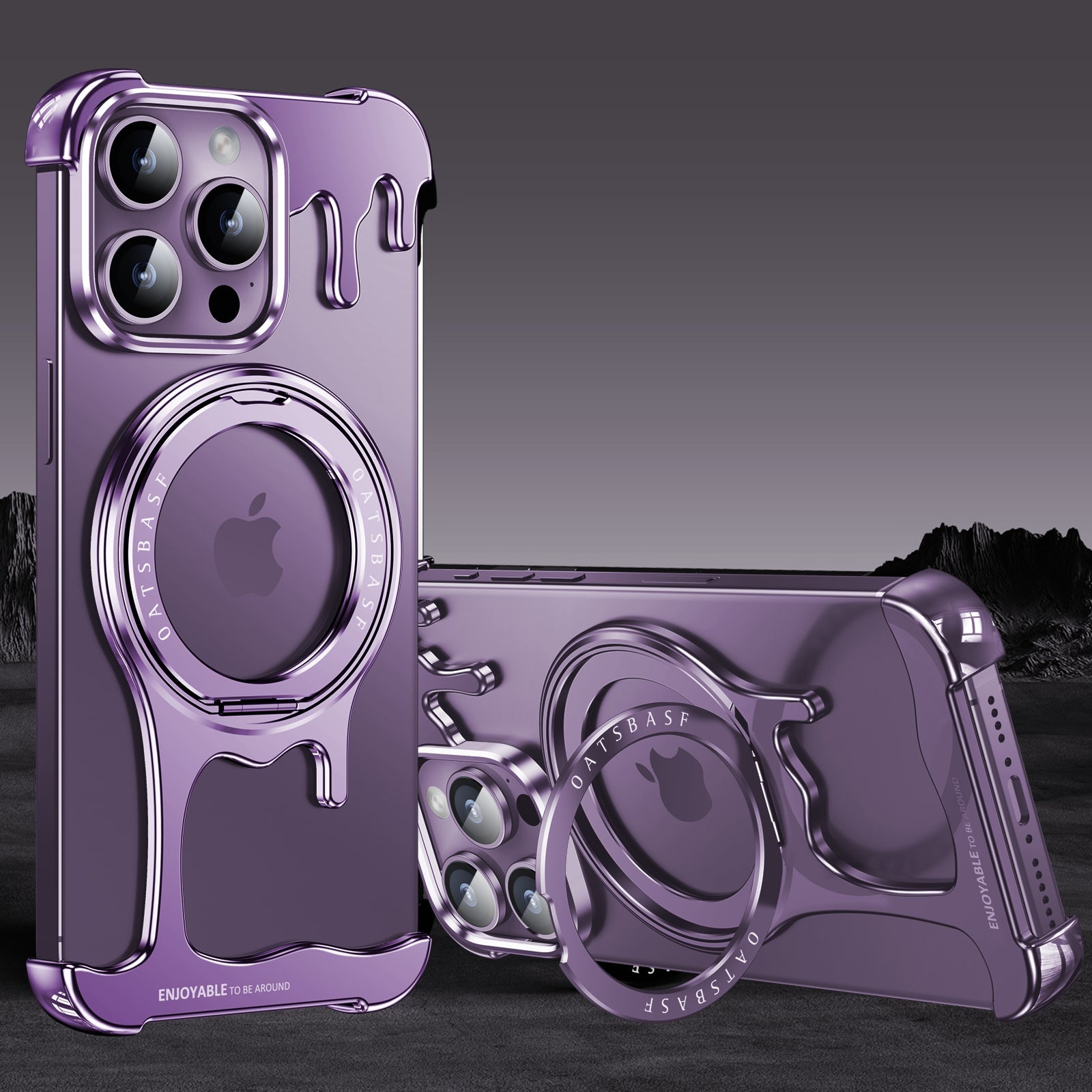 Infinite Twist Bracket Metal Case - iPhone