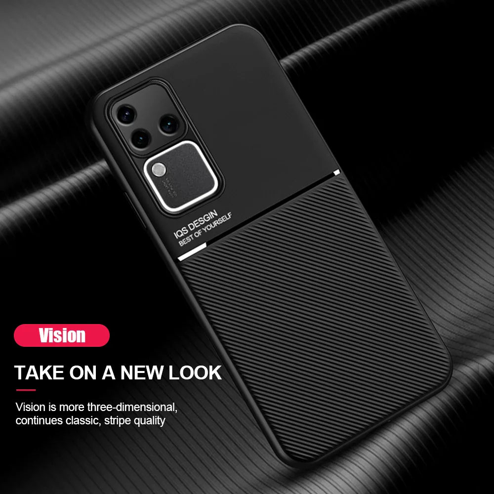 Modern Leather Pattern Slimline Case - Vivo