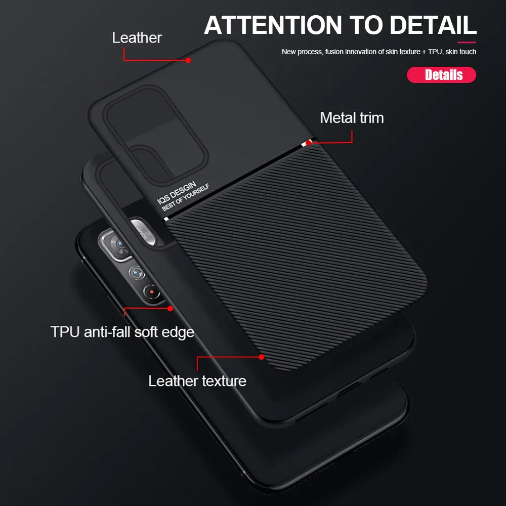 Modern Leather Pattern Slimline Case - Vivo