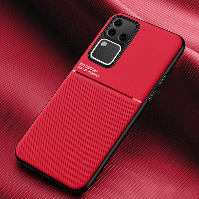 Modern Leather Pattern Slimline Case - Vivo