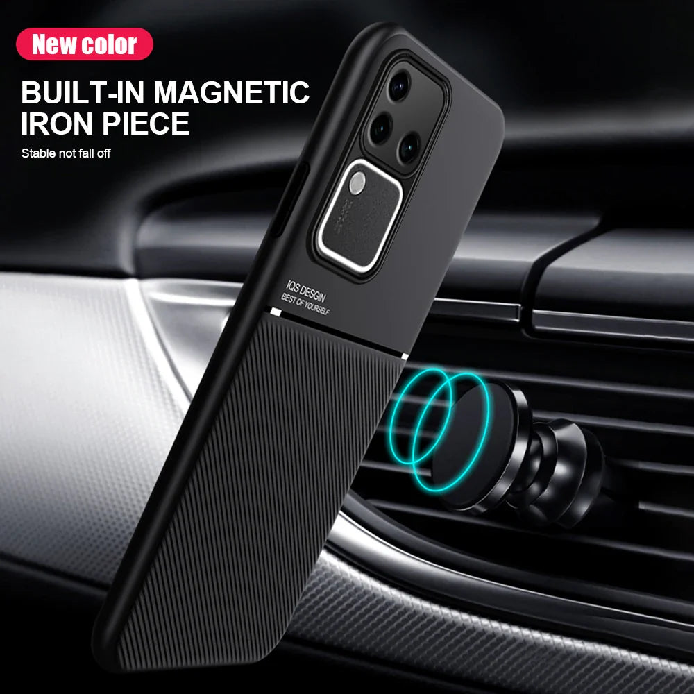 Modern Leather Pattern Slimline Case - Vivo