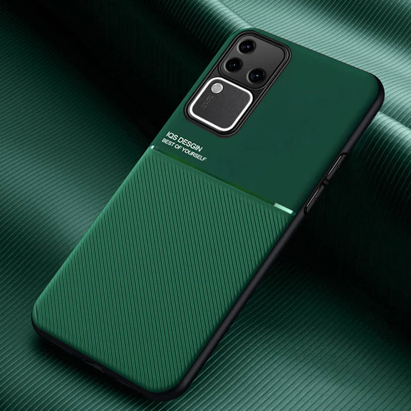 Modern Leather Pattern Slimline Case - Vivo