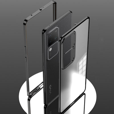 Frosty Dual Layer Metal Armor Case - Vivo