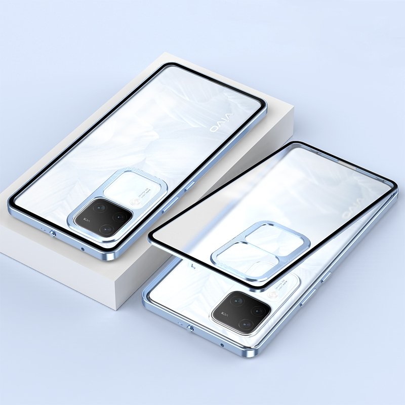 Frosty Dual Layer Metal Armor Case - Vivo