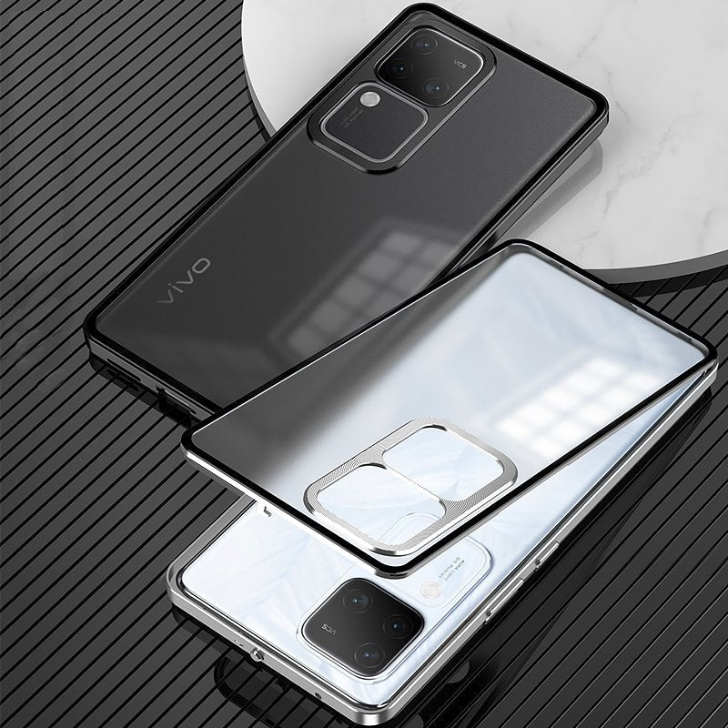 Frosty Dual Layer Metal Armor Case - Vivo
