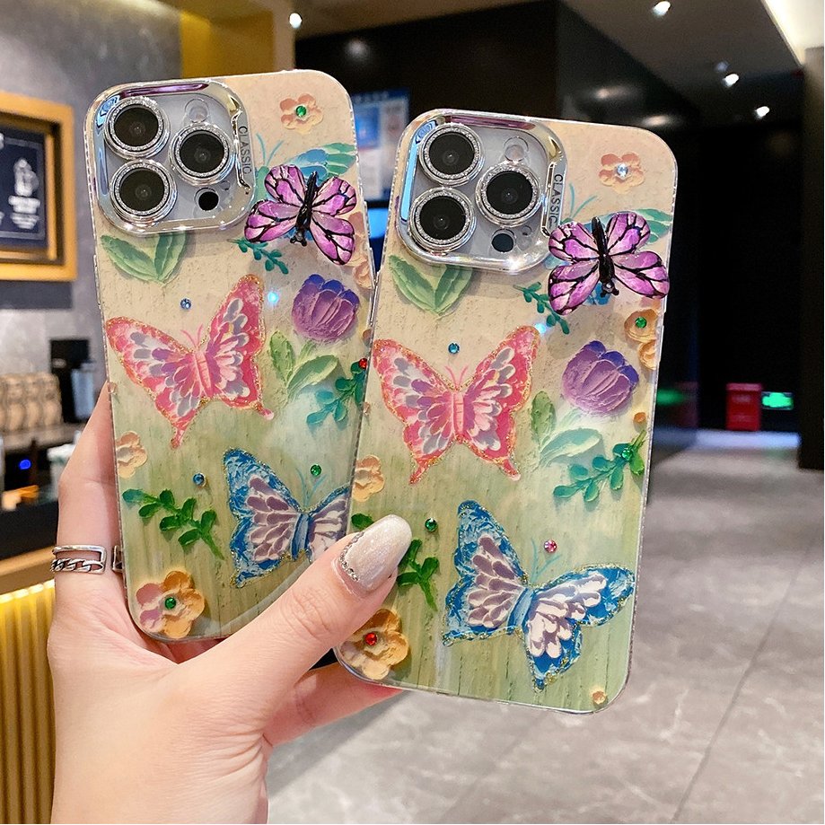 Lush Meadow Garden Butterfly Case