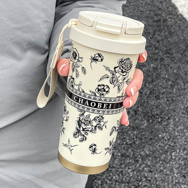 Luxury Love Rose Floral Tumbler