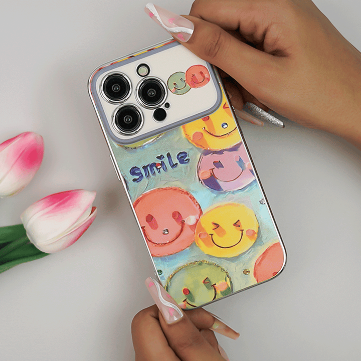 Joyful Cartoon Smiley Faces Case