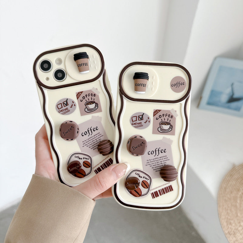 3D Cafe Vibes Sliding Lens Case