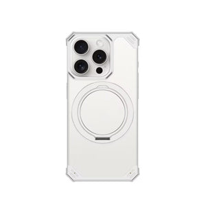 iPhone 16 Series Ultimate Slim Frameless Metal Stand Case