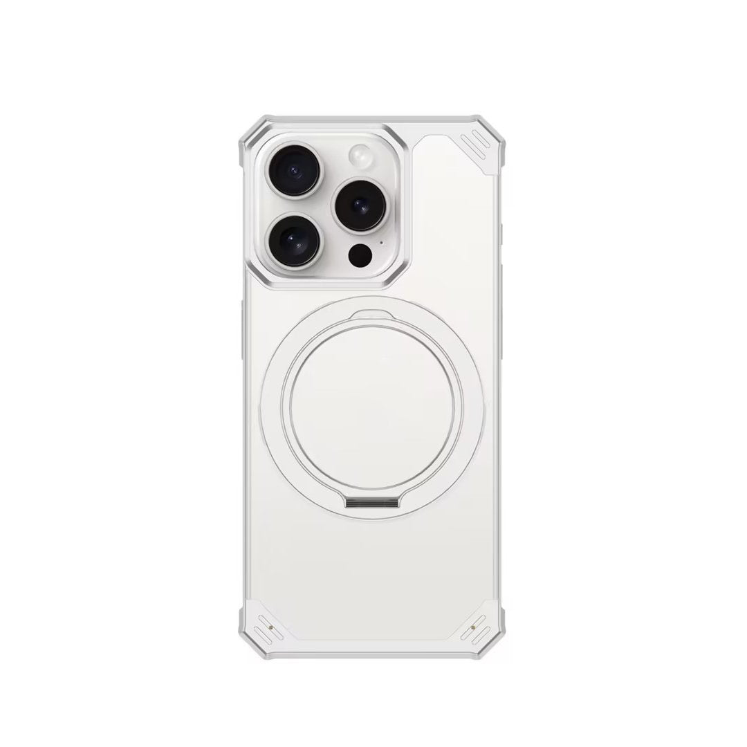 iPhone 16 Series Ultimate Slim Frameless Metal Stand Case