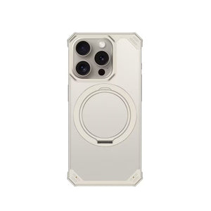iPhone 16 Series Ultimate Slim Frameless Metal Stand Case
