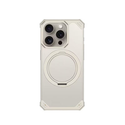 iPhone 16 Series Ultimate Slim Frameless Metal Stand Case
