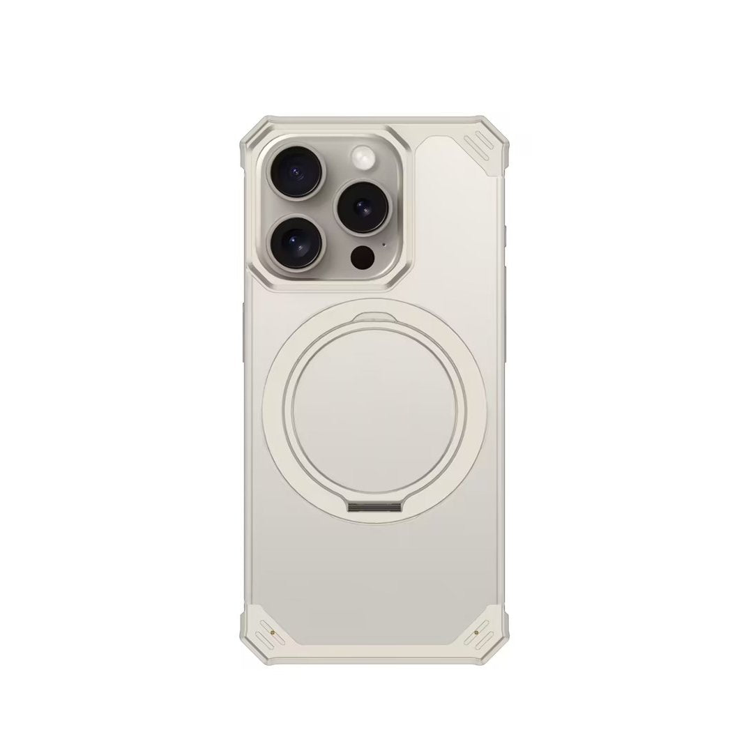 iPhone 16 Series Ultimate Slim Frameless Metal Stand Case
