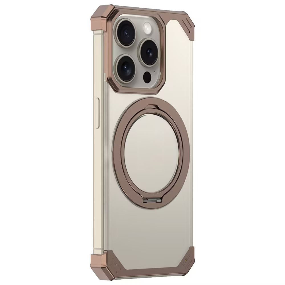iPhone 16 Series Ultimate Slim Frameless Metal Stand Case