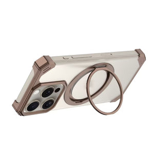 iPhone 16 Series Ultimate Slim Frameless Metal Stand Case