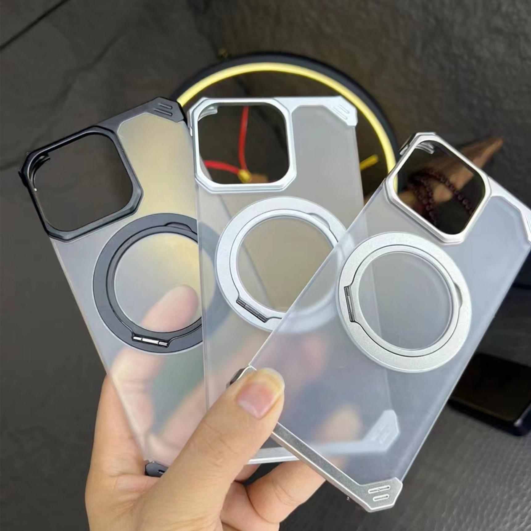 Ultimate Slim Frameless Metal Stand Case - iPhone