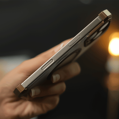 iPhone 16 Series Ultimate Slim Frameless Metal Stand Case