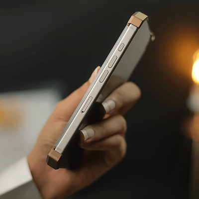 iPhone 16 Series Ultimate Slim Frameless Metal Stand Case