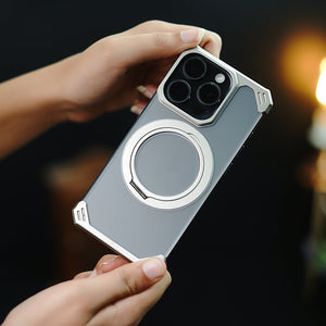 Ultimate Slim Frameless Metal Stand Case - iPhone