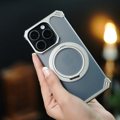 Ultimate Slim Frameless Metal Stand Case - iPhone