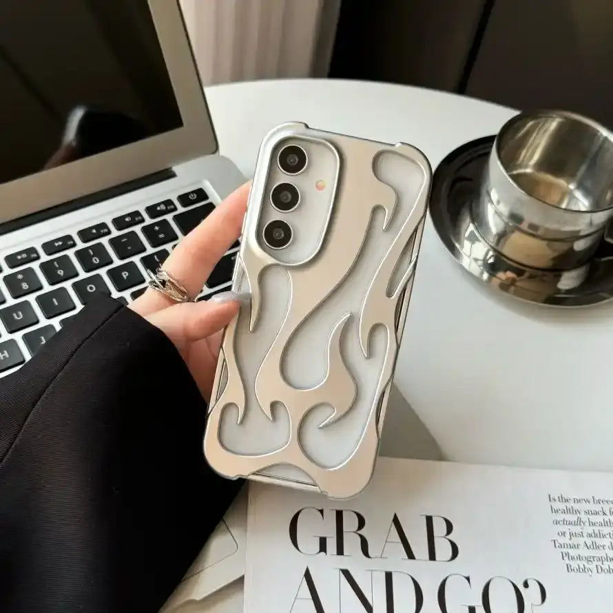 Hollow Flame Design Heat Dissipation Case - Samsung