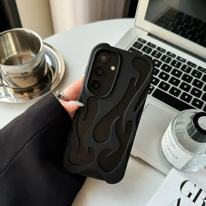 Hollow Flame Design Heat Dissipation Case - Samsung