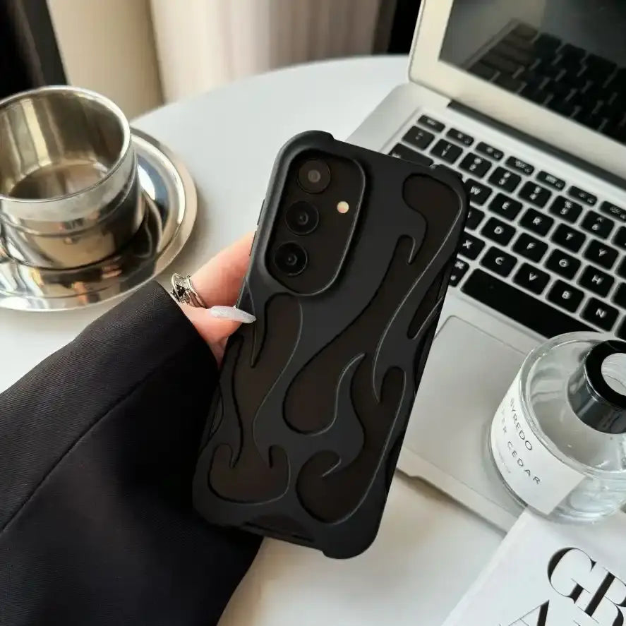Hollow Flame Design Heat Dissipation Case - Samsung