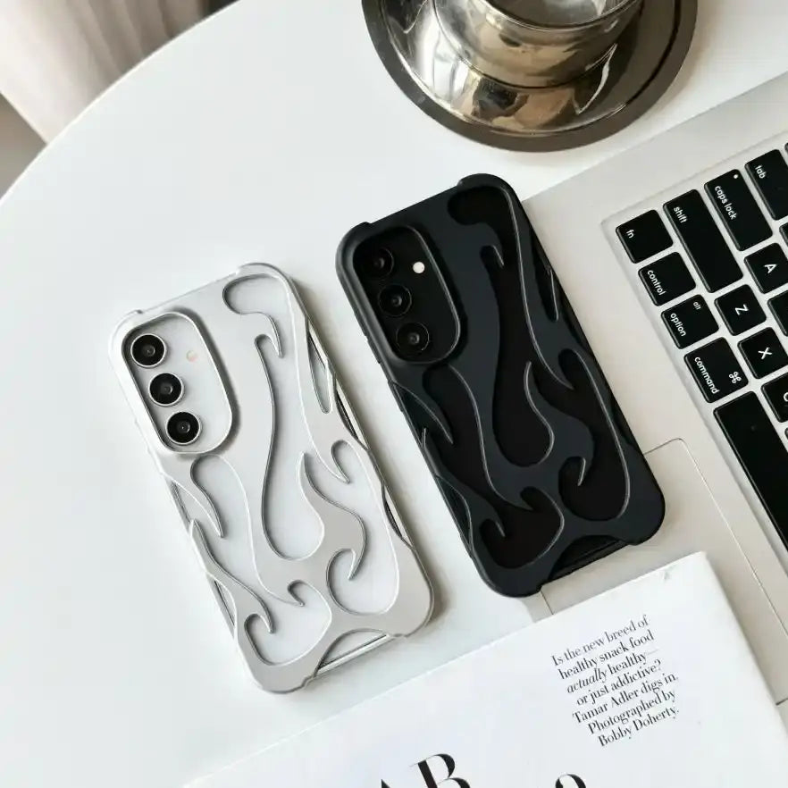 Hollow Flame Design Heat Dissipation Case - Samsung