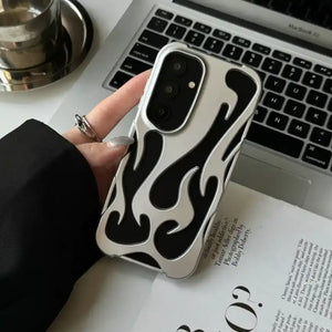 Hollow Flame Design Heat Dissipation Case - Samsung
