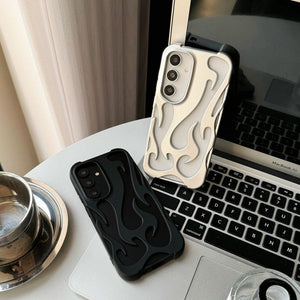 Hollow Flame Design Heat Dissipation Case - Samsung