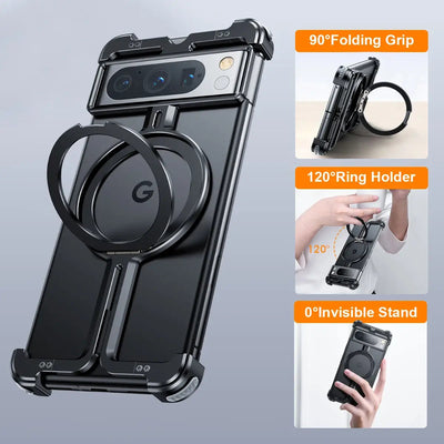 Pixel 8 Series Pivot Guard Magnetic Ring Stand Case