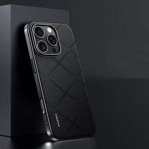 iPhone 16 Series Classy High-End Leather Business Case