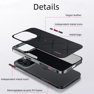 iPhone 16 Series Classy High-End Leather Business Case