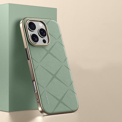 iPhone 16 Series Classy High-End Leather Business Case