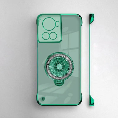 Crystal Clear Borderless Swivel Stand Case - OnePlus