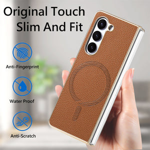 Galaxy Z Fold Series Premium Magnetic Leather Case