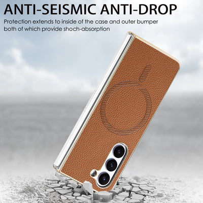 Galaxy Z Fold Series Premium Magnetic Leather Case