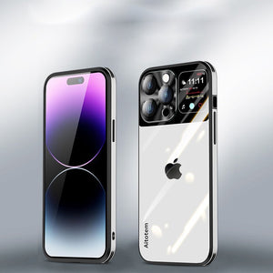 Sleek Glossy Armor Window Glass Case - iPhone
