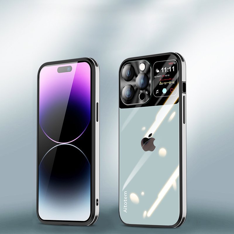 Sleek Glossy Armor Window Glass Case - iPhone