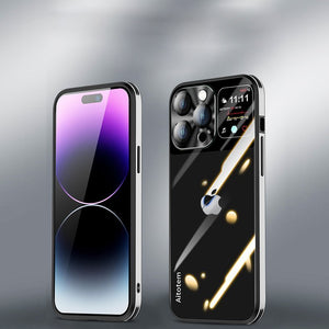 Sleek Glossy Armor Window Glass Case - iPhone