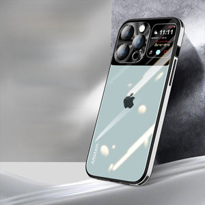 Sleek Glossy Armor Window Glass Case - iPhone