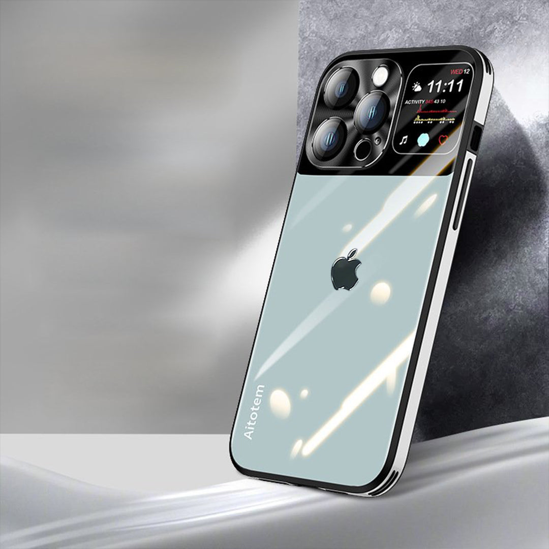 Sleek Glossy Armor Window Glass Case - iPhone