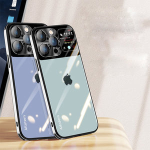 Sleek Glossy Armor Window Glass Case - iPhone