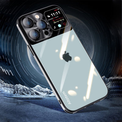 Sleek Glossy Armor Window Glass Case - iPhone