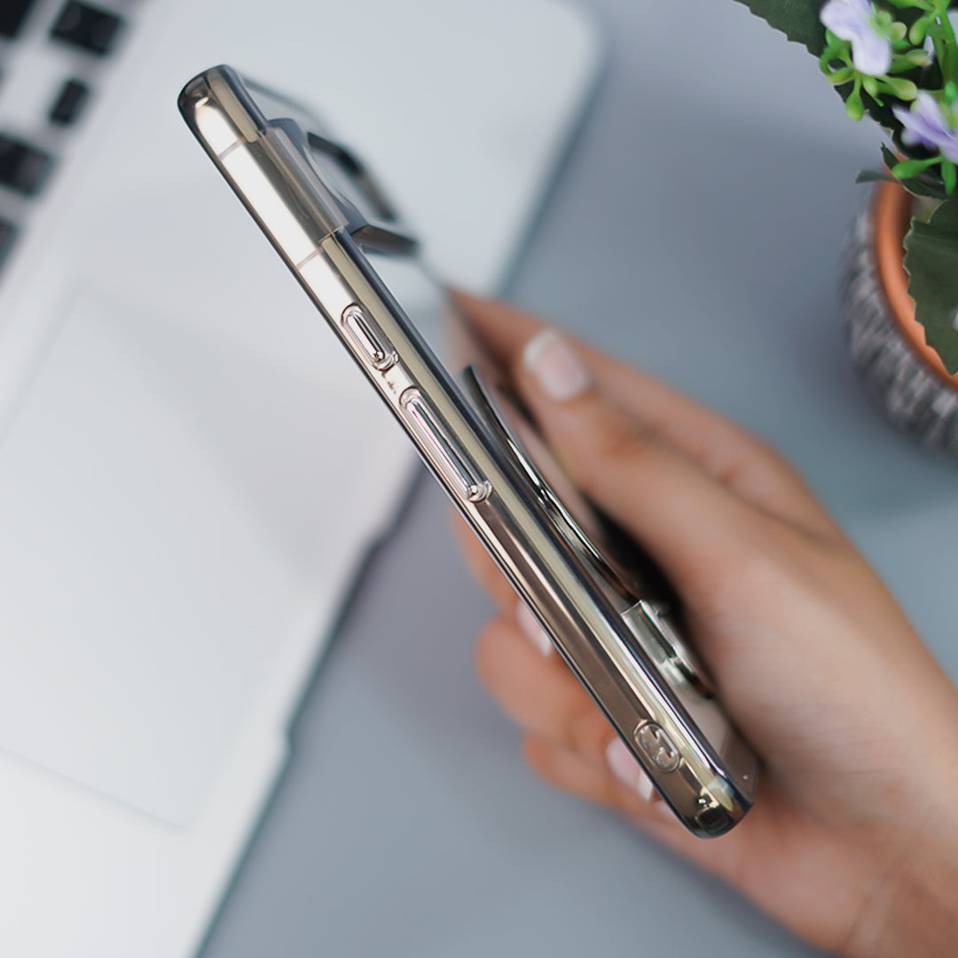 Pixel 8 Series Transparent Rotating Ring Stand Case