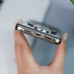 Pixel 7 Series Transparent Rotating Ring Stand Case