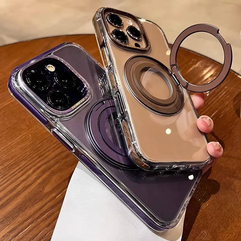 Eason Tora Clear Ring Stand Case - iPhone