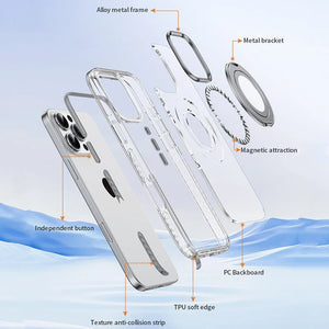 Eason Tora Clear Ring Stand Case - iPhone
