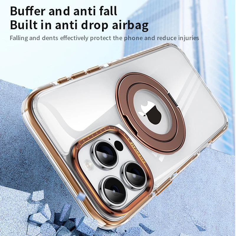 Eason Tora Clear Ring Stand Case - iPhone